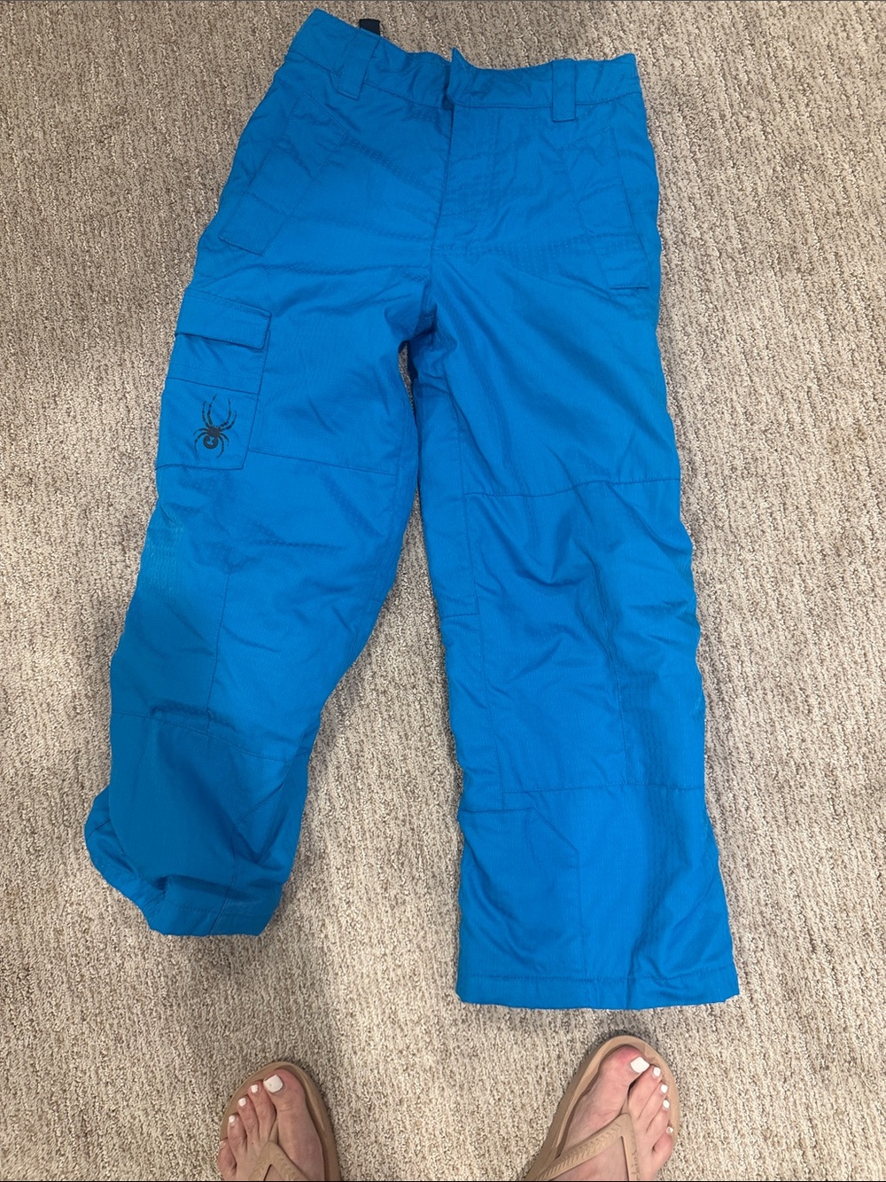Girls Blue spyder Snow/Ski Pants with Spider Logo